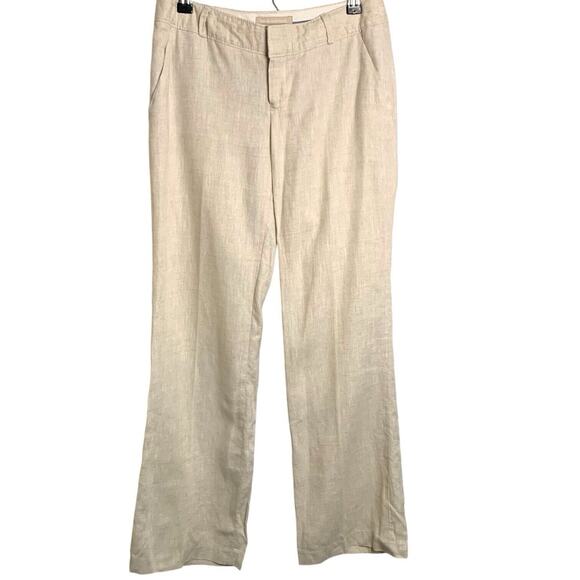 Banana Republic Pants Women's Size 2 Martin Linen Light Academia Preppy - Picture 1 of 5